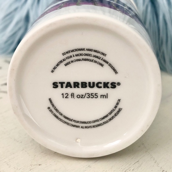 Starbucks, Ceramic, Travel Mug, Collectable, 2016, Mermaid, Gold Lid, 12 oz - Picture 9 of 16